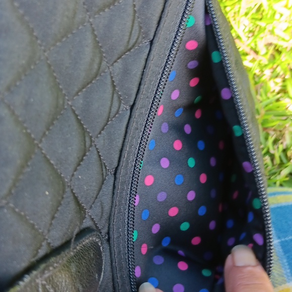 NWOT VERA BRADLEY BLACK TOTE - Picture 5 of 8